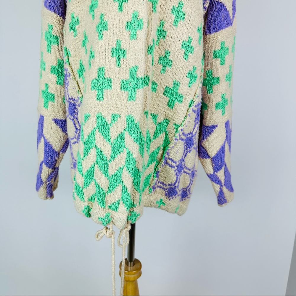 Free People Bright & Optimistic Oversized Cardigan Sweater Size Small - Picture 4 of 16